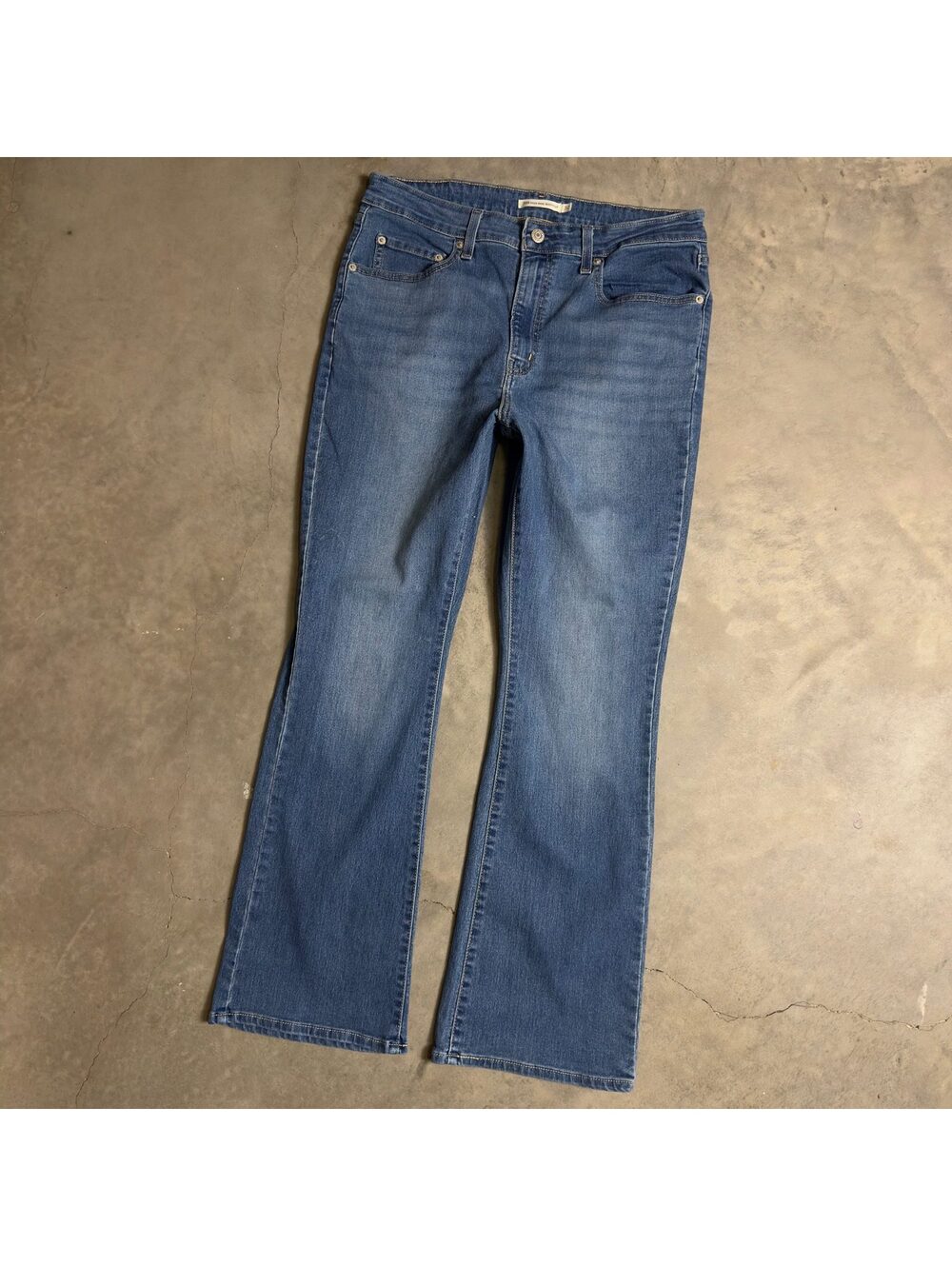 Levi's 725 High Rise Bootcut Jeans Womens 32x30 Blue
